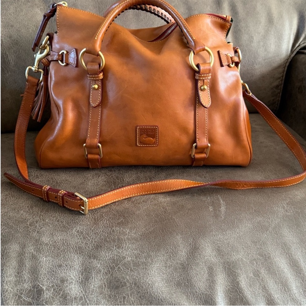 Dooney & Bourke Tan Leather Shoulder Bag